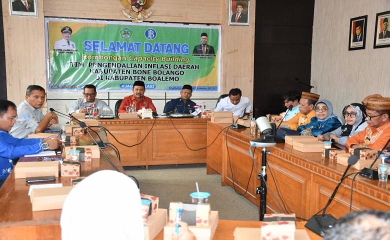Pj. Bupati Sherman Moridu Terima Kunjungan TPID Bonebol