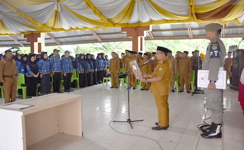 Pj. Bupati Sherman Moridu Pimpin Apel Kerja Awal Tahun
