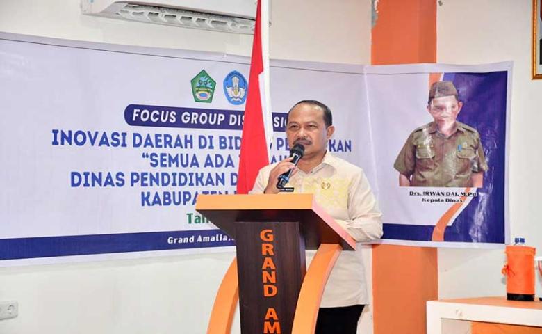 Pj. Bupati Sherman Moridu Buka FGD Inovasi Daerah Bidang Pendidikan