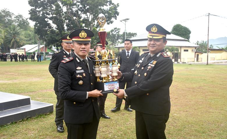 Momen Upacara Hari Bhayangkara, Kapolres Boalemo Sampaikan Amanat Kapolda Gorontalo