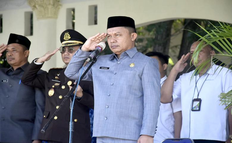 Jadi Irup Harkitnas, Pj. Sekda Supandra Nur Sampaikan Sambutan Mekominfo