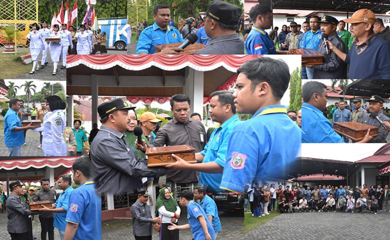 Pj. Bupati Sherman Moridu Sambut Kirab Bendera Pusaka 23 Januari