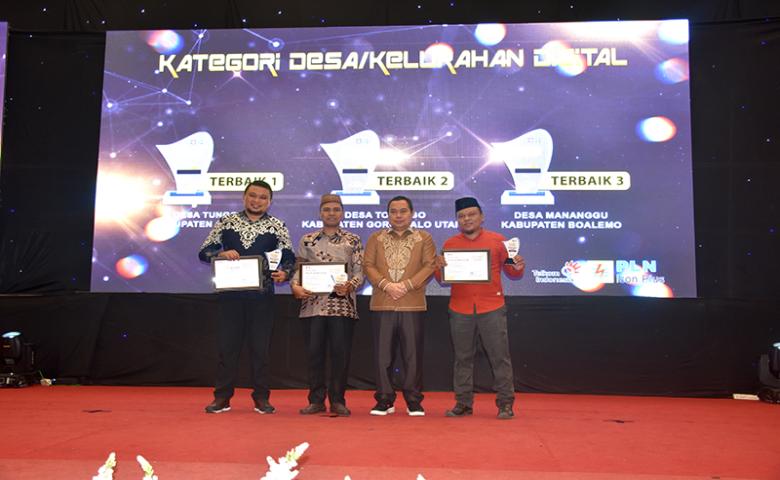 Desa Mananggu Boalemo Raih Terbaik III Dalam Bidang Desa/Keluarahan Digital