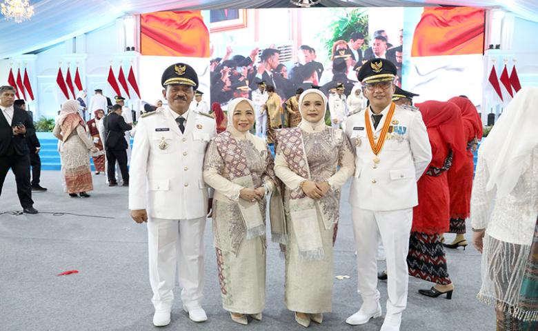 Rum Pagau-Lahmudin Hambali Resmi Dilantik Jadi Bupati dan Wakil Bupati Boalemo