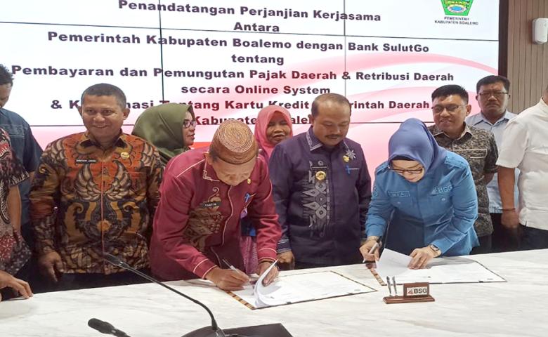 Pemkab Boalemo dan BSG Tandatangani Perjanjian Kerja Sama