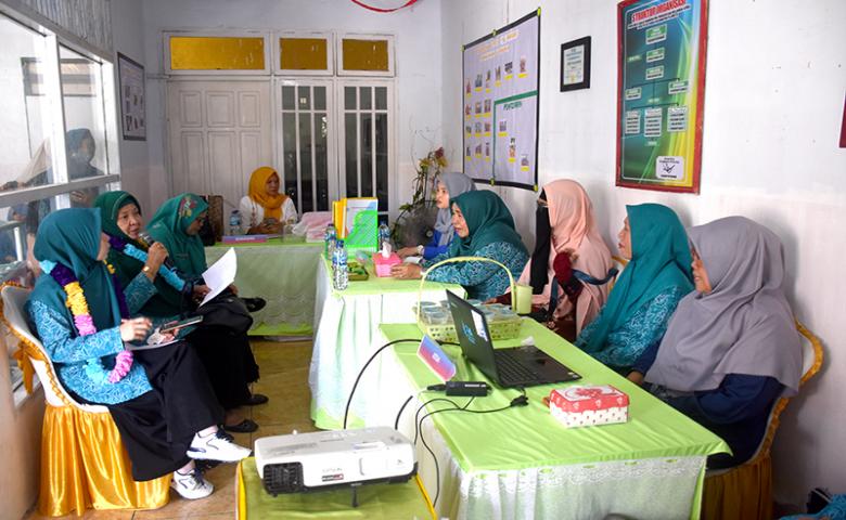Pj. Ketua TP. PKK Boalemo Sambut Kunjungan Tim Penilai Lomba