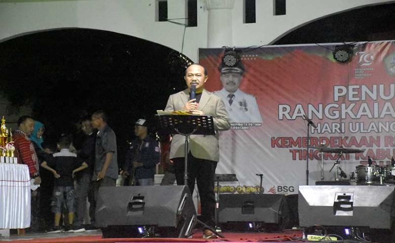 Pj. Bupati Sherman Moridu Tutup Seluruh Rangkaian Kegiatan HUT Kemerdekaan RI