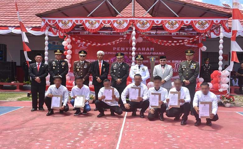 Pj. Bupati Sherman Moridu Hadiri Acara Penyerahan Remisi Umum Napi