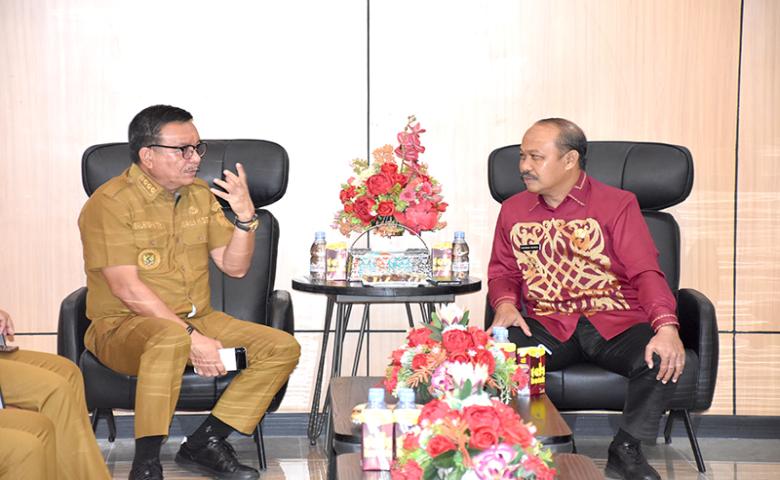 Kunjungan Pj. Bupati Sherman Moridu Disambut Baik Walikota Bitung