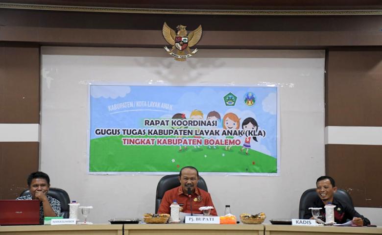 Pj. Bupati Sherman Moridu Buka Rakor Gugus Tugas KLA