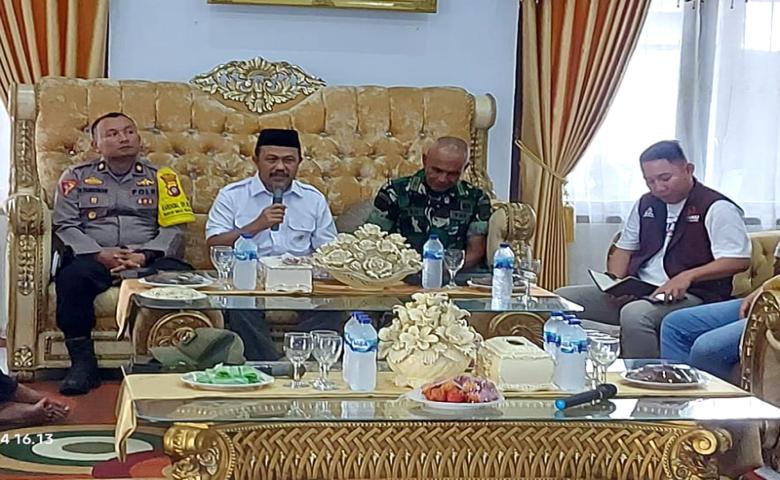 Pj. Bupati Sherman Moridu Pimpin Rakor Pengawasan Masa Tenang