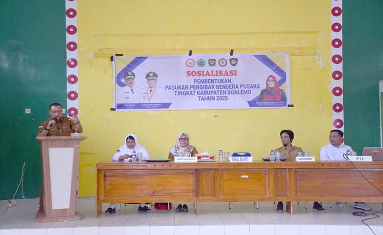 Badan Kesbangpol Boalemo Gelar Sosialisasi Pembentukan Pasukan Pengibar Bendera