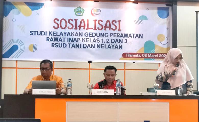 Pj. Sekda Supandra Nur Buka Sosialisasi Studi Kelayakan Gedung Rawat Ina