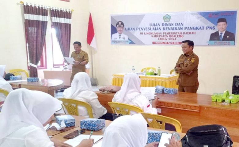 BKPSDM Boalemo Gelar Ujian Dinas Dan Ujian Penyesuaian Kenaikan Pangkat