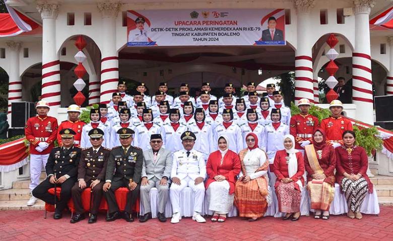 Pj. Bupati Sherman Moridu Pimpin Upacara Peringatan HUT RI Ke 79