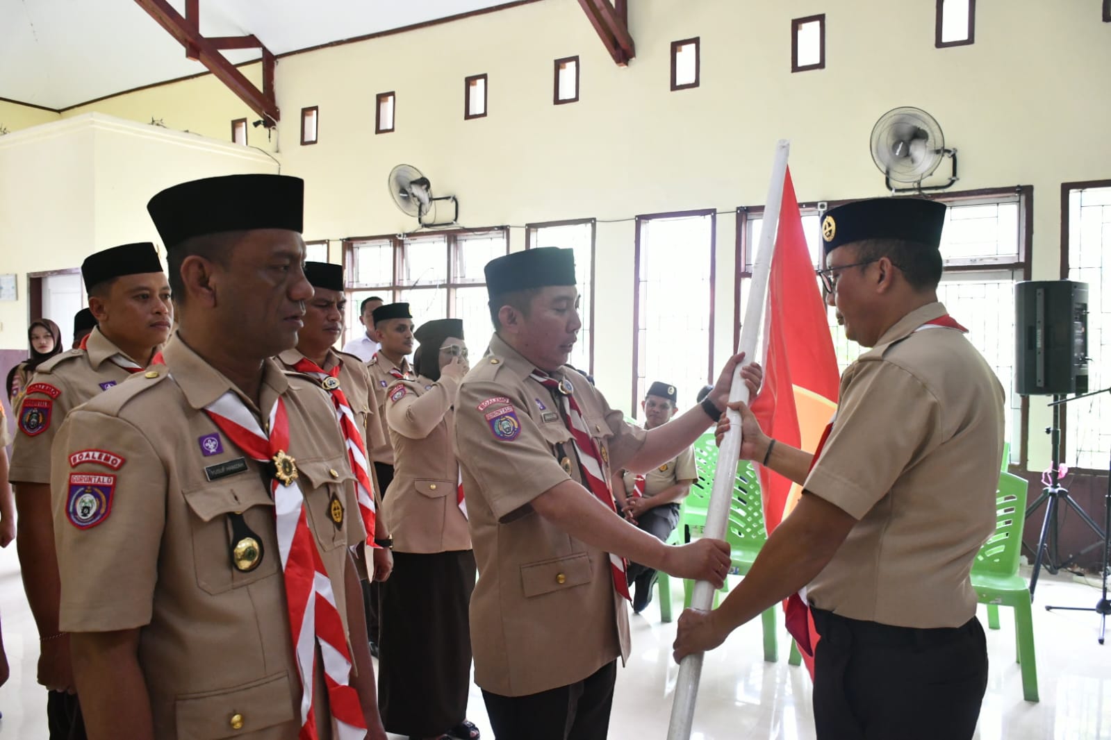 Ketua Kwartir Cabang Gerakan Pramuka Boalemo Kukuhkan Pengurus Saka Adhyasta Periode 2026 2031