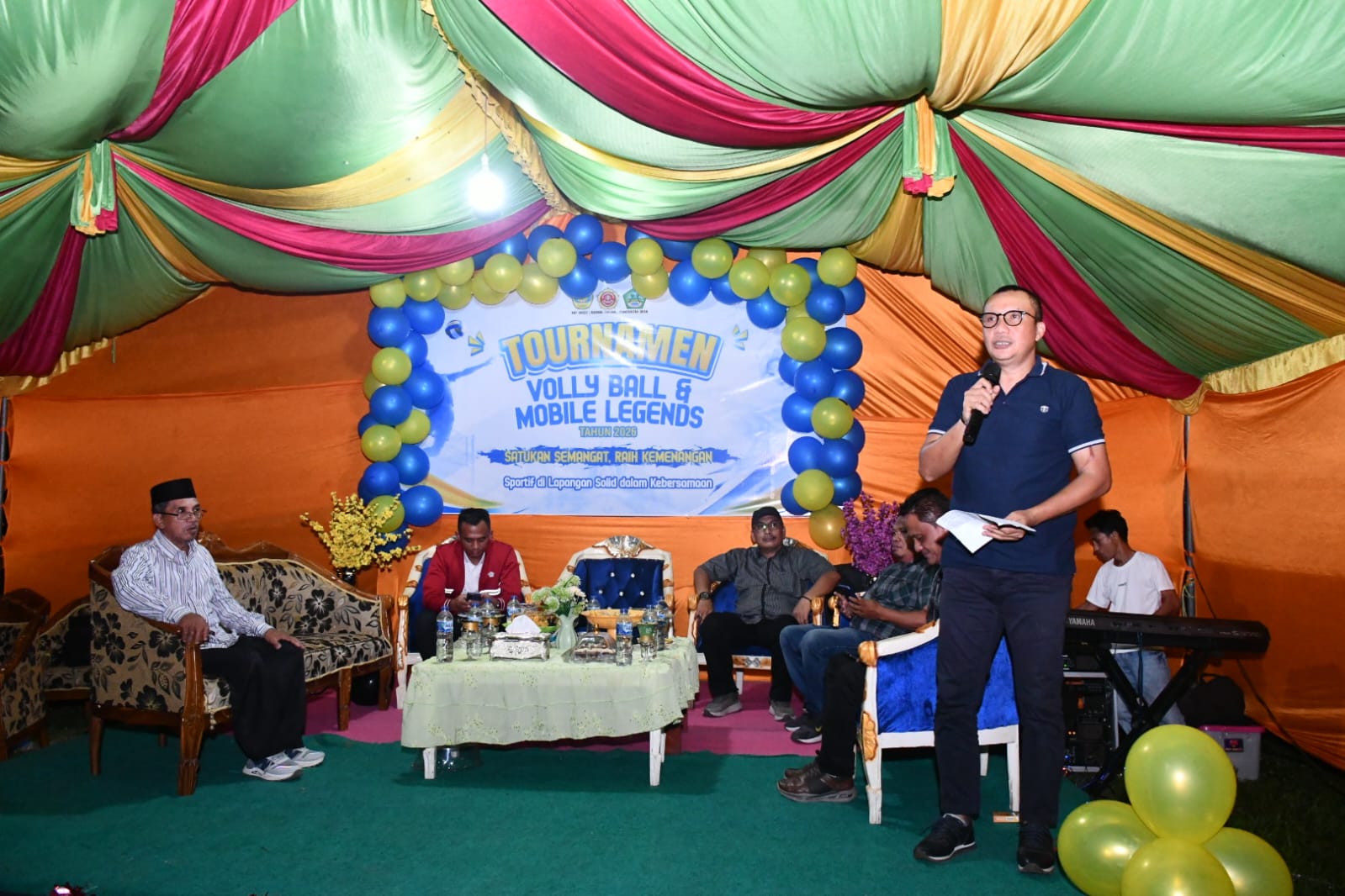 Wakil Bupati Boalemo Buka Turnamen Volly Ball dan Mobile Legends di Piloliyanga