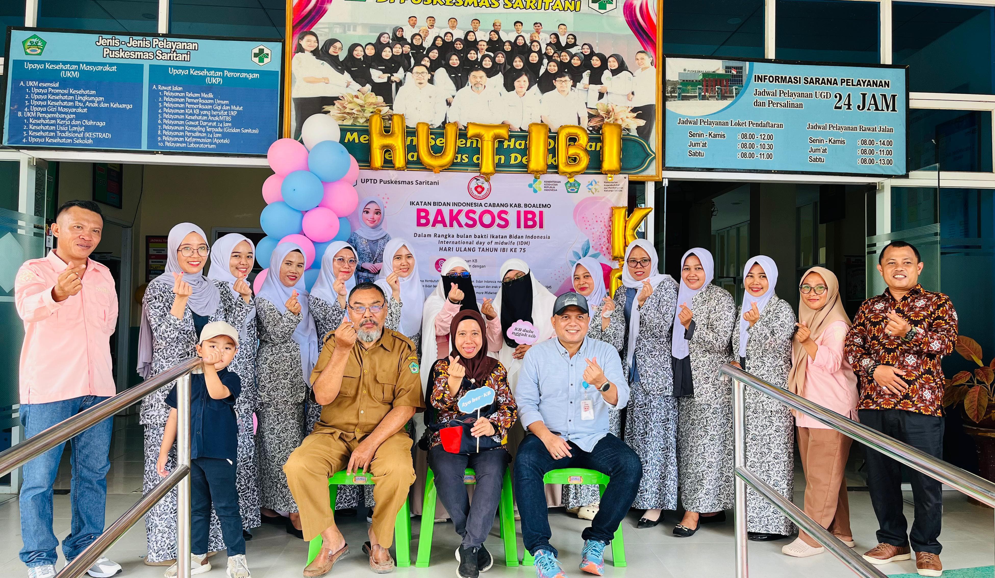 HUT IBI ke 75 DPPKBP3A Boalemo dan BKKBN Gelar Pelayanan KB Serentak Gratis di Seluruh Kecamatan