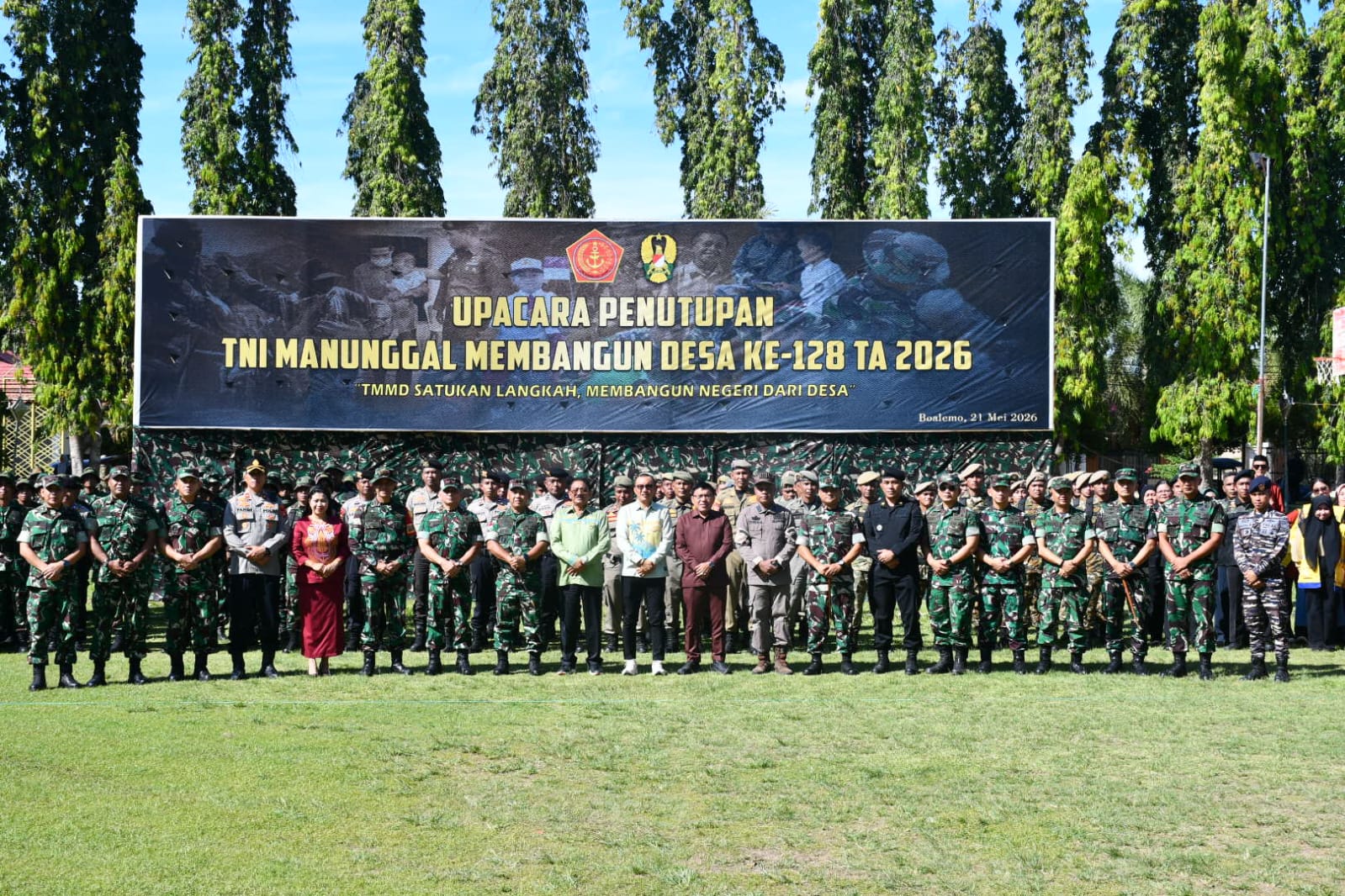 Fasilitas Yang Dibangun TMMD Diminta Dijaga, Pemkab Boalemo Siapkan Program Karya Bakti